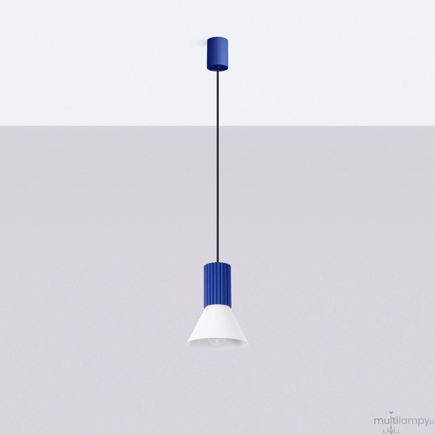 Estria lampa wisząca E14 ultramaryna biały SL.1874