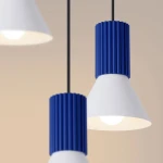 Estria lampa wisząca 3xE14 ultramaryna biały SL.1875