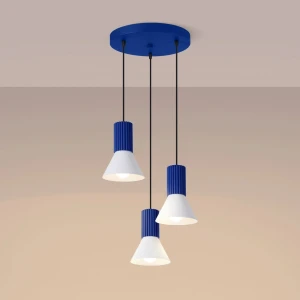 Estria lampa wisząca 3xE14 ultramaryna biały SL.1875