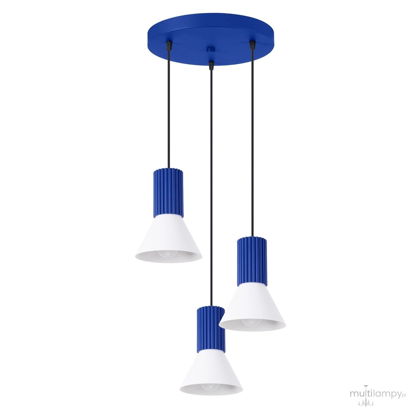 Estria lampa wisząca 3xE14 ultramaryna biały SL.1875