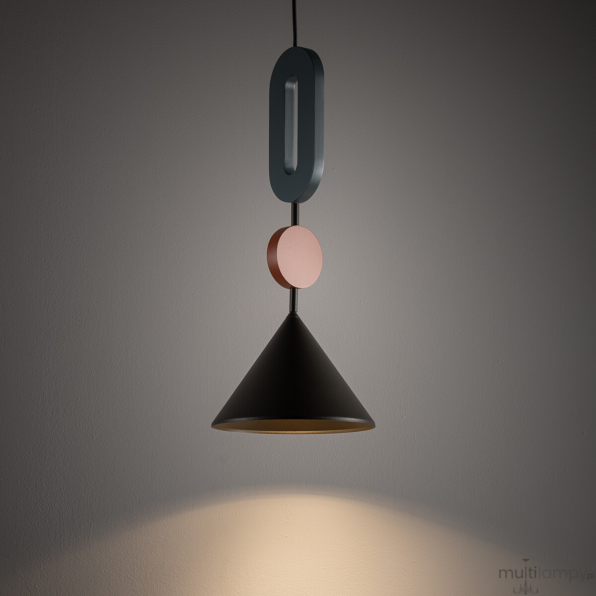 Drops Color E lampa wisząca 1xGU10 AR111 grafitowa 12098