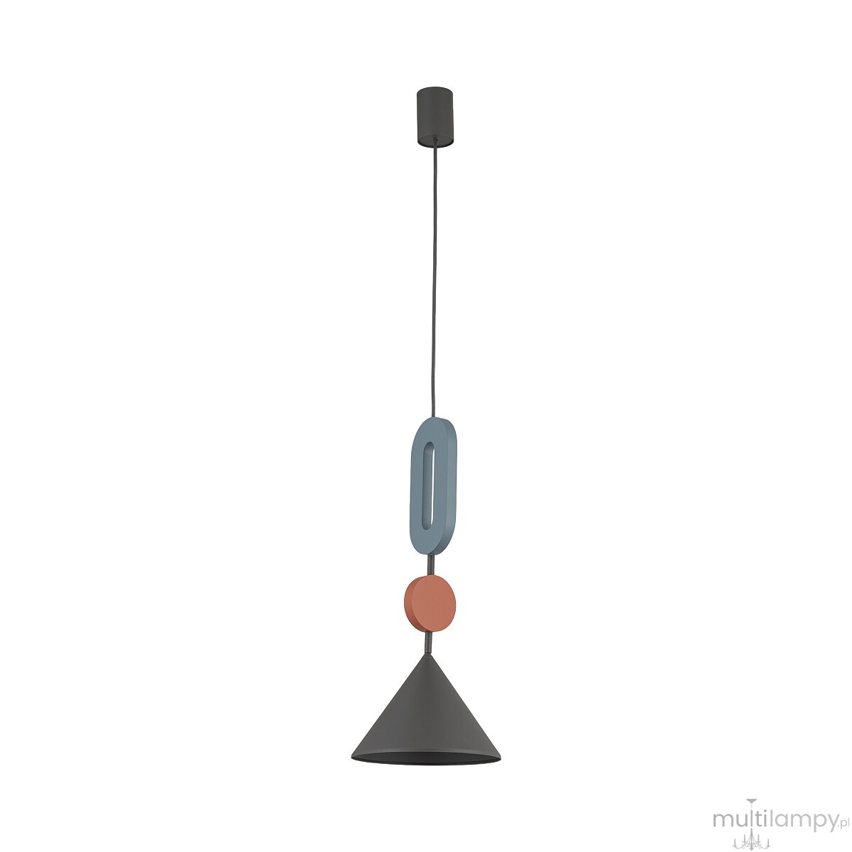 Drops Color E lampa wisząca 1xGU10 AR111 grafitowa 12098