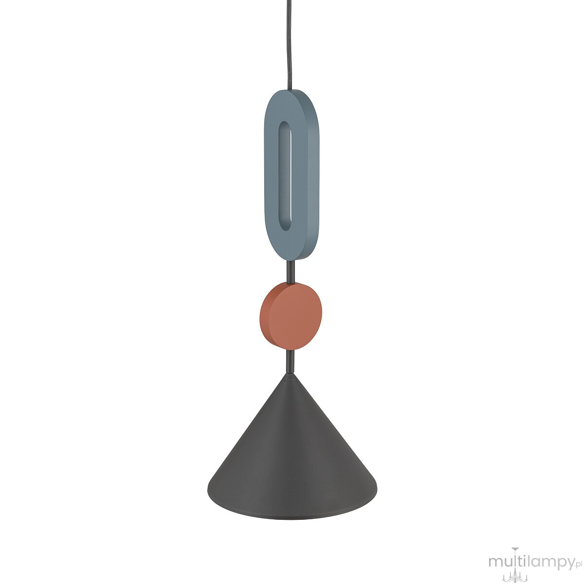 Drops Color E lampa wisząca 1xGU10 AR111 grafitowa 12098