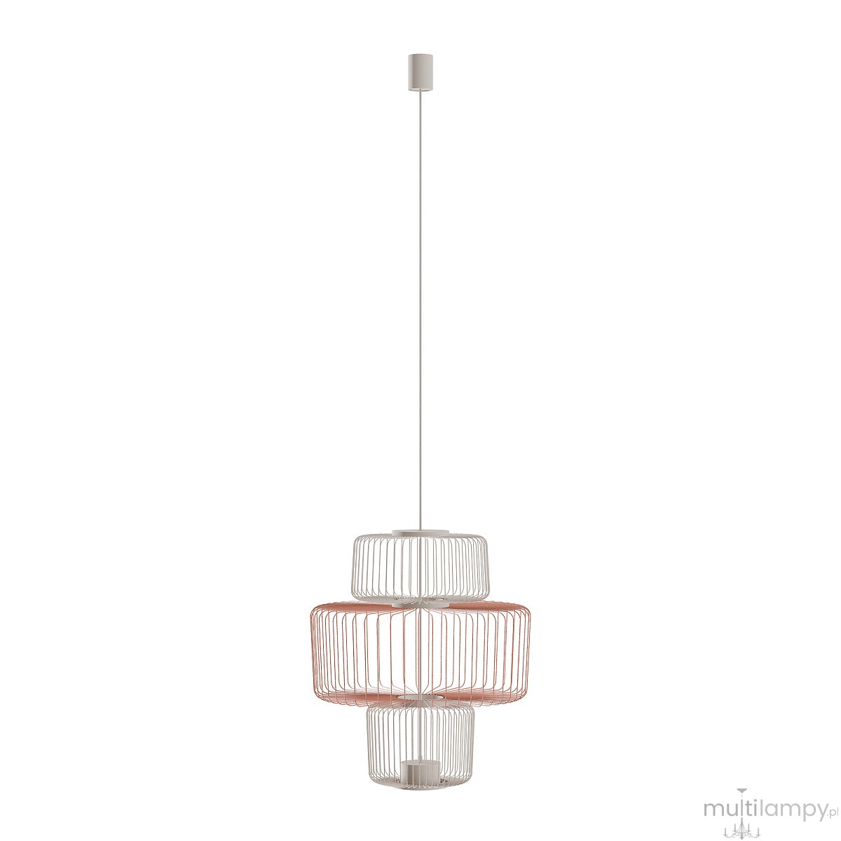 Nome A lampa wisząca 1xGX53 beżowa/terakota 12248