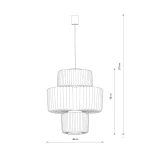 Nome A lampa wisząca 1xGX53 beżowa/terakota 12248