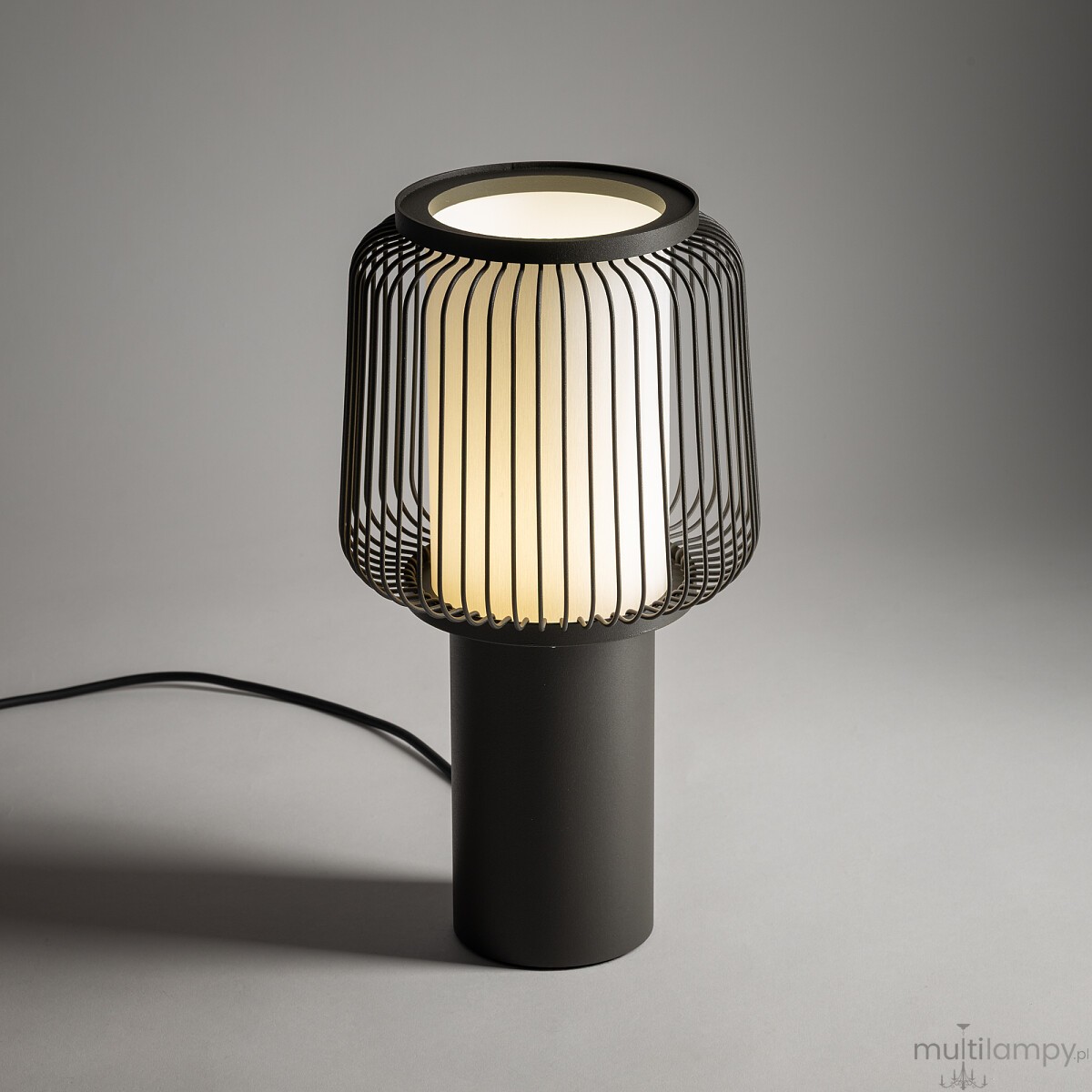 Nome lampa stołowa 1xE27 grafitowa 12253