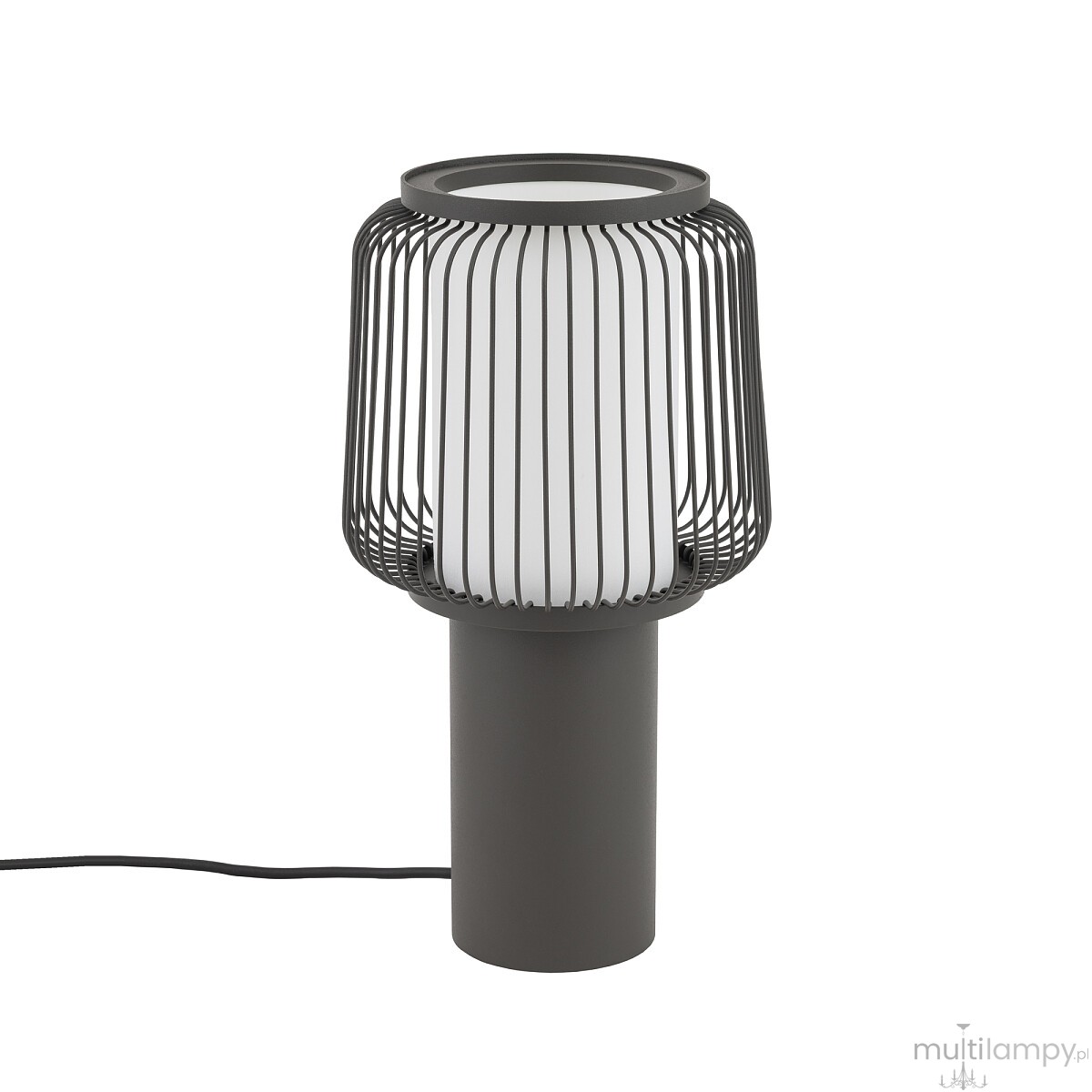 Nome lampa stołowa 1xE27 grafitowa 12253