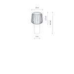Nome lampa stołowa 1xE27 grafitowa 12253