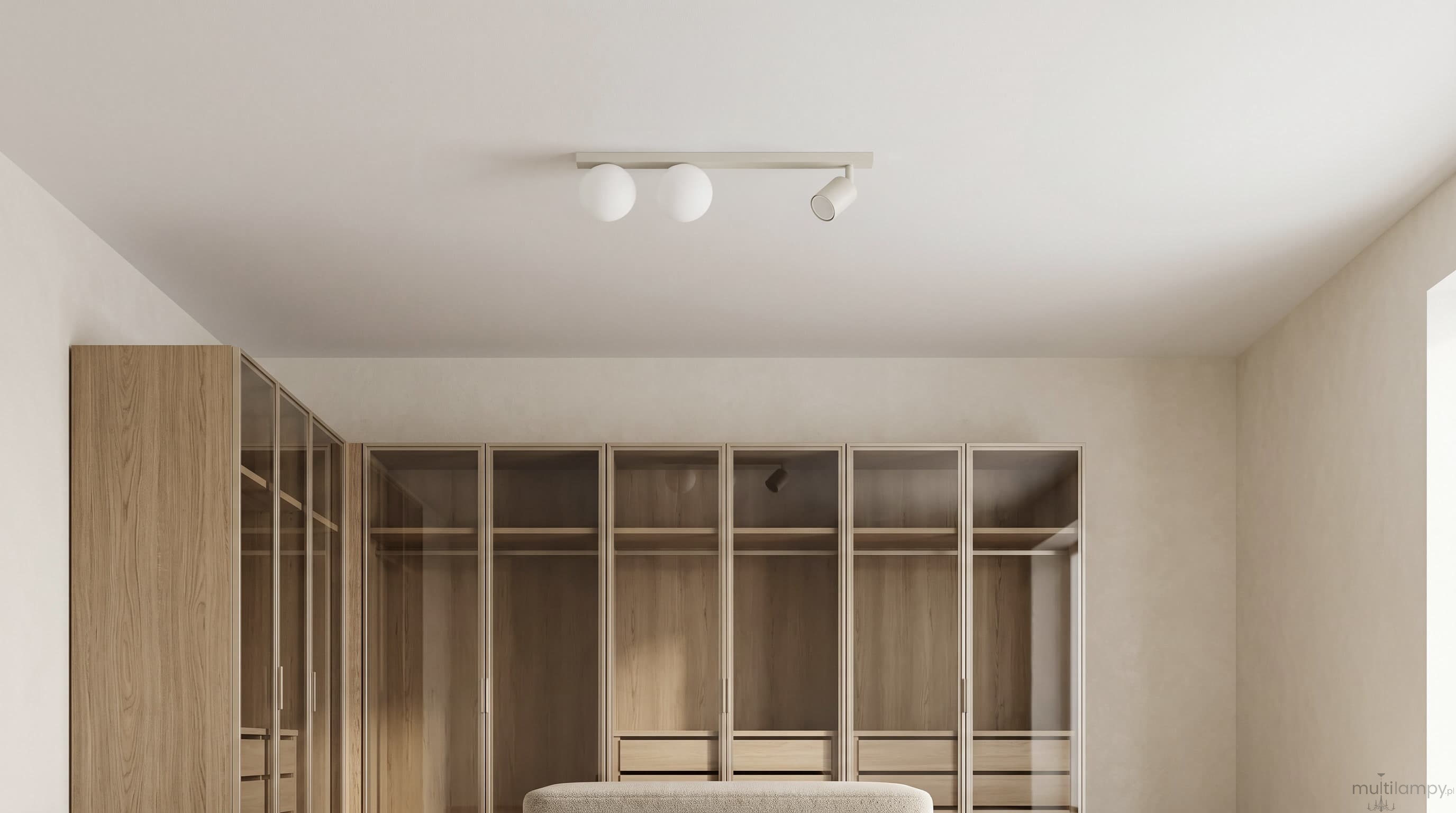 Nano lampa sufitowa GU10 + 2xG9 kaszmirowa K-6030