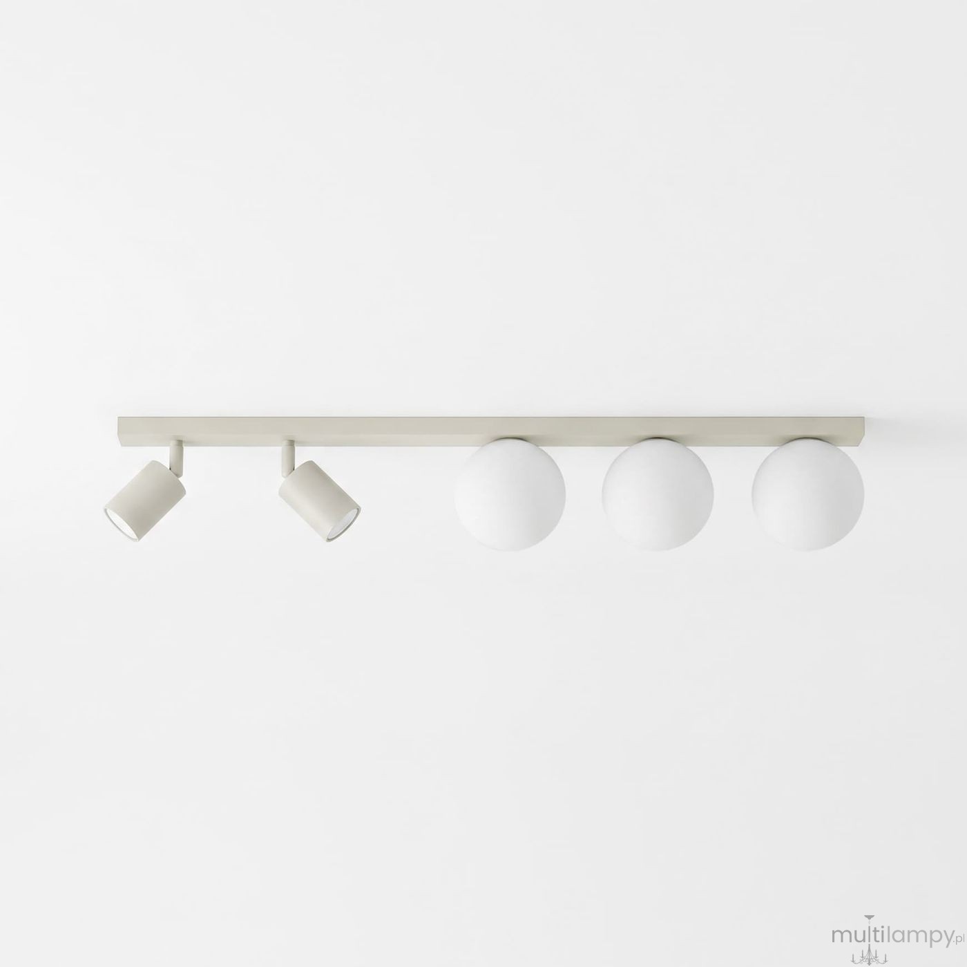Nano lampa sufitowa 2xGU10 + 3xG9 kaszmirowa K-6031