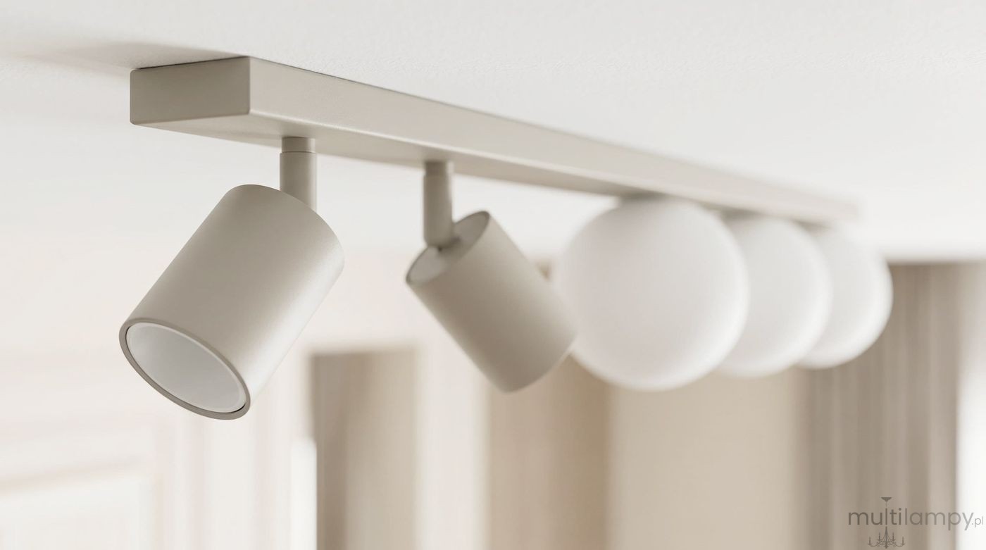 Nano lampa sufitowa 2xGU10 + 3xG9 kaszmirowa K-6031