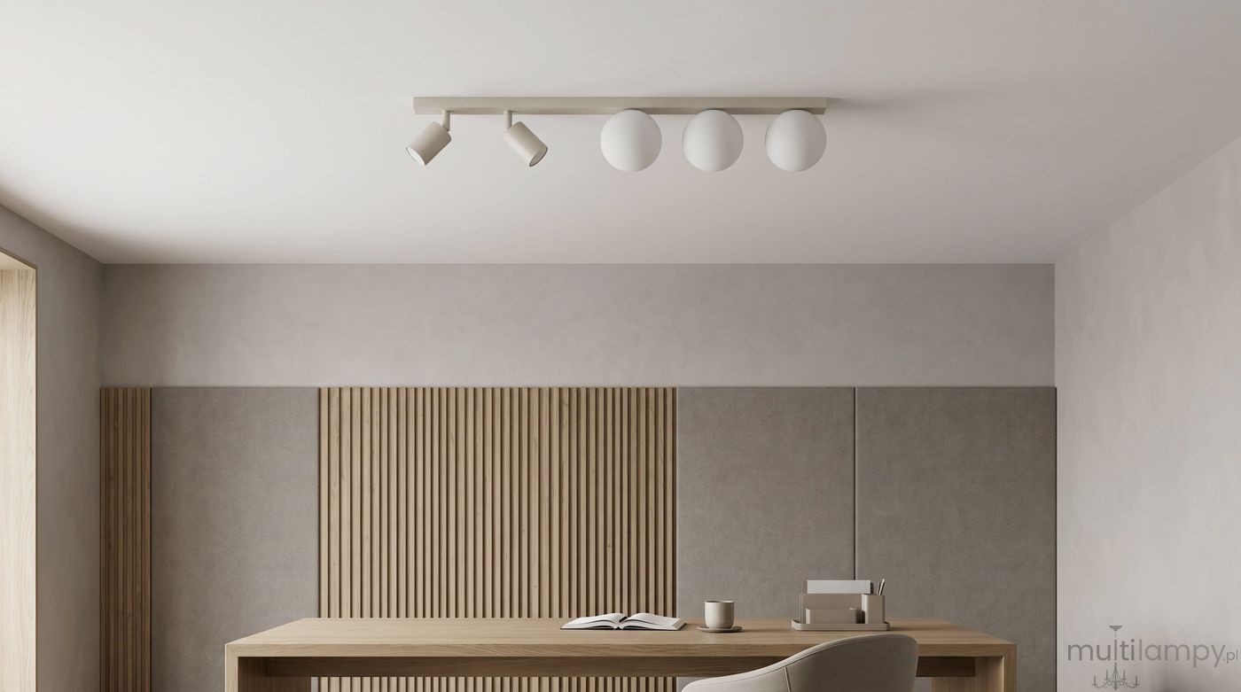 Nano lampa sufitowa 2xGU10 + 3xG9 kaszmirowa K-6031