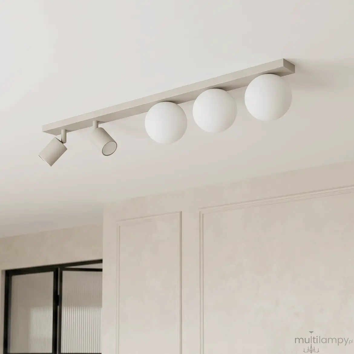 Nano lampa sufitowa 2xGU10 + 3xG9 kaszmirowa K-6031