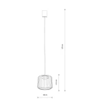 Kenai A lampa wisząca 1xGX53 beżowa/szałwia 12221