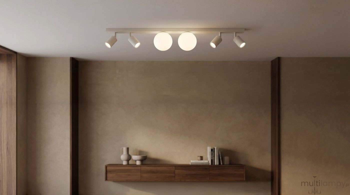Nano lampa sufitowa 4xGU10 + 2xG9 kaszmirowa K-6032