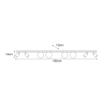 Nano lampa sufitowa 4xGU10 + 4xG9 kaszmirowa K-6033