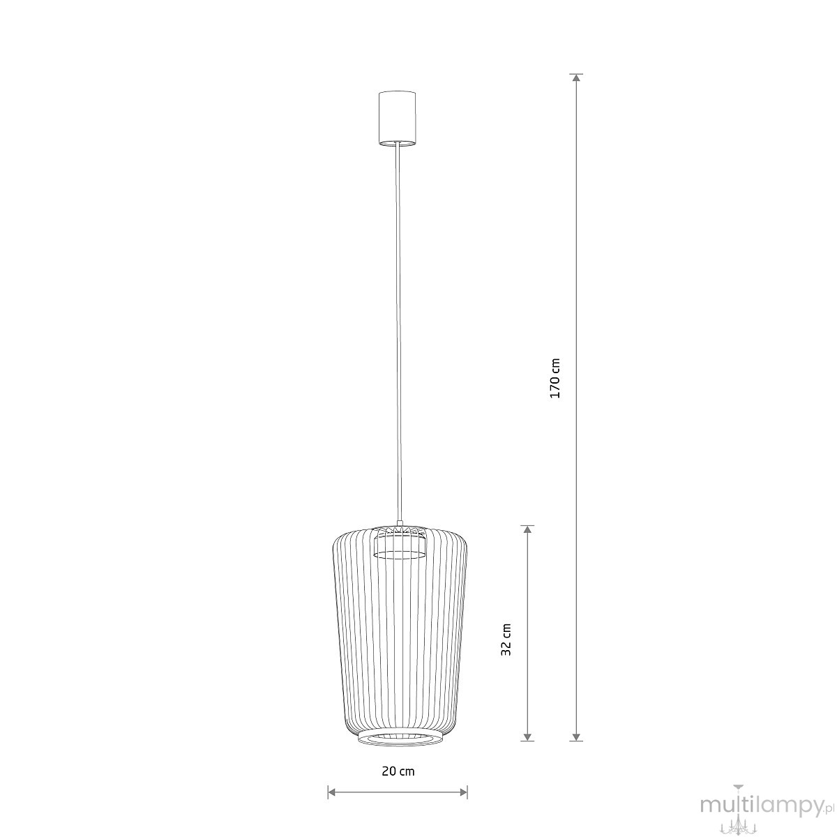 Kenai B lampa wisząca 1xGX53 beżowa 12222
