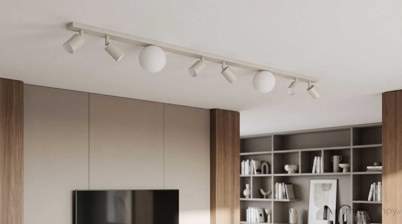 Nano lampa sufitowa 6xGU10 + 2xG9 kaszmirowa K-6034