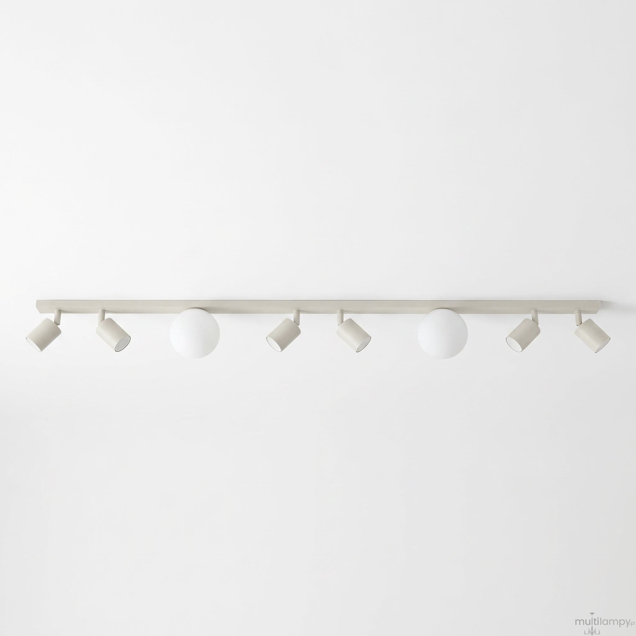 Nano lampa sufitowa 6xGU10 + 2xG9 kaszmirowa K-6034