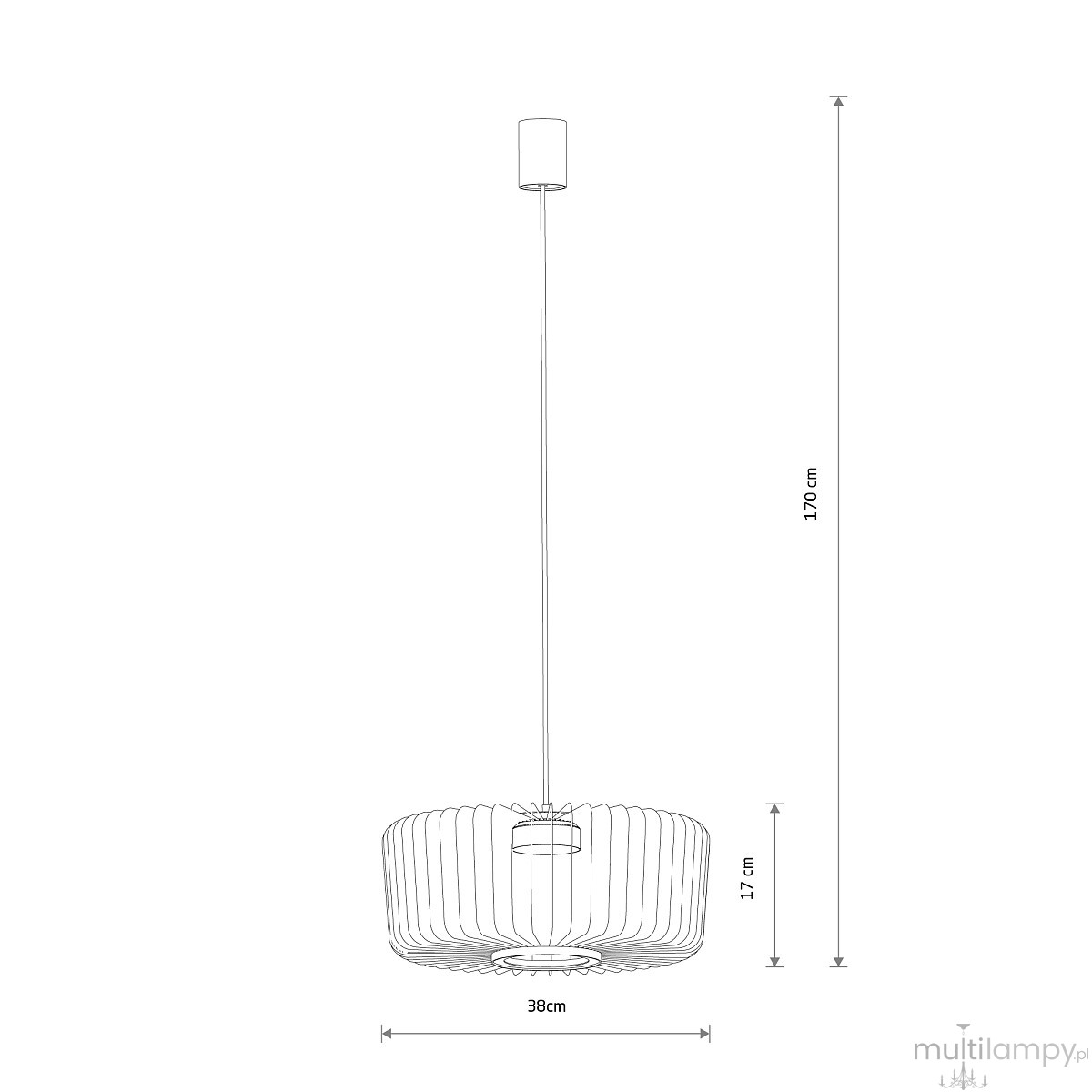 Kenai C lampa wisząca 1xGX53 beżowa 12226