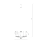 Kenai C lampa wisząca 1xGX53 beżowa 12226