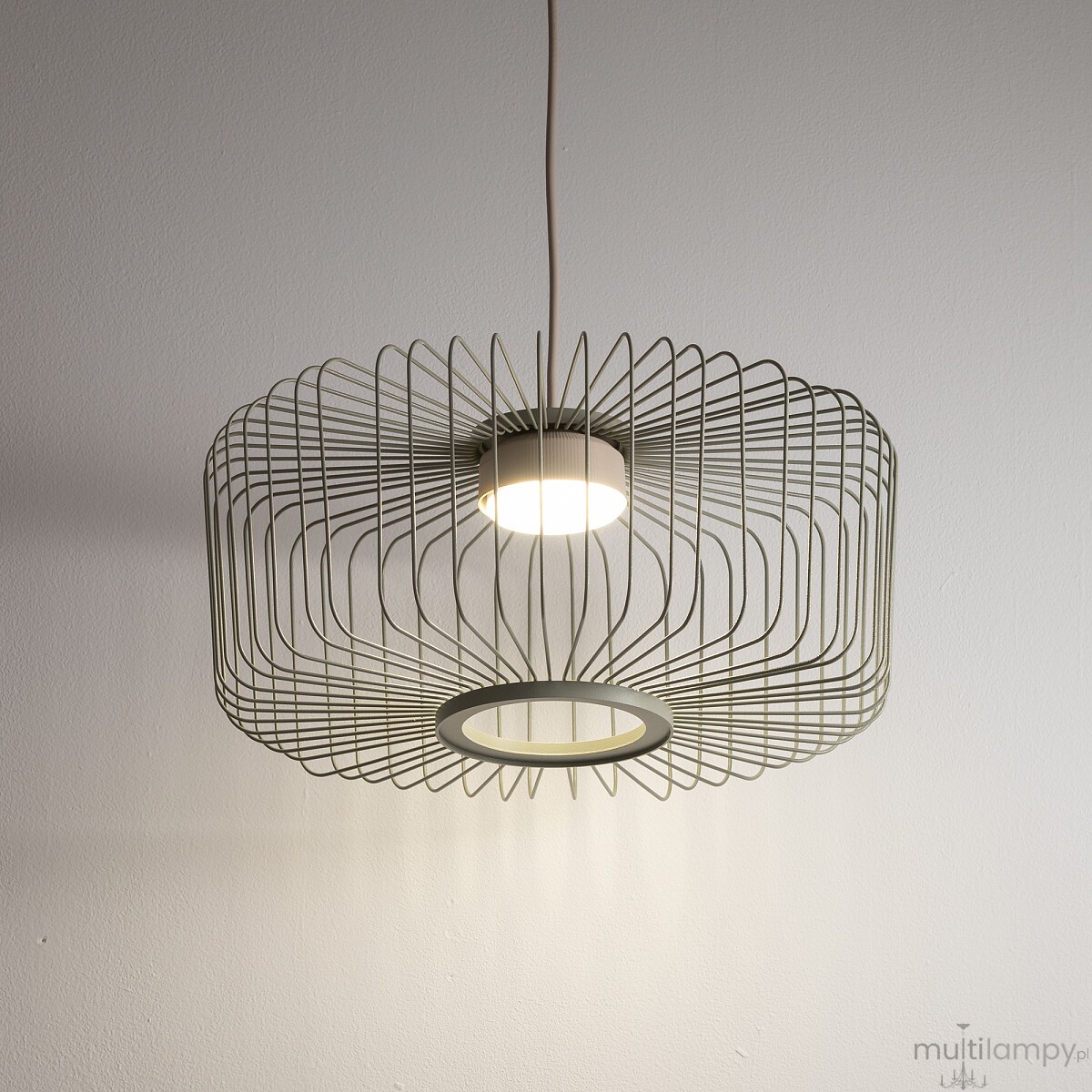 Kenai C lampa wisząca 1xGX53 beżowa/szałwia 12230