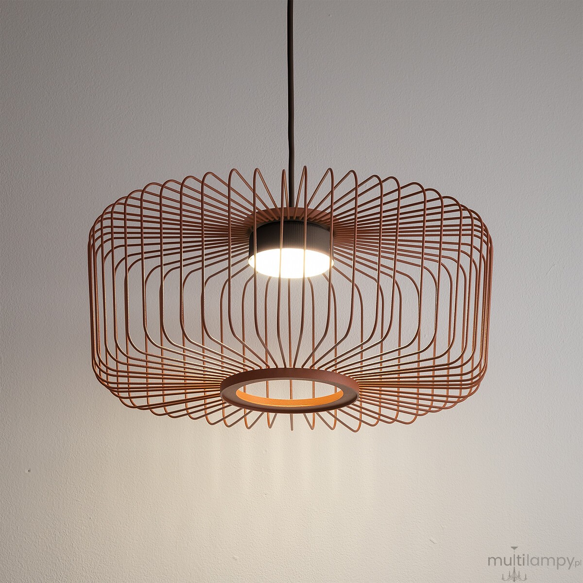 Kenai C lampa wisząca 1xGX53 grafitowa/terakota 12227