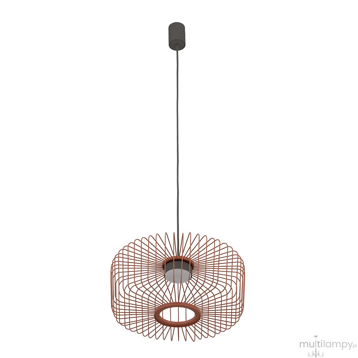 Kenai C lampa wisząca 1xGX53 grafitowa/terakota 12227