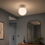 Bali lampa sufitowa E27 biała złota