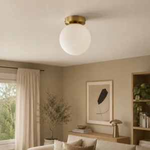 Bali lampa sufitowa E27 złota