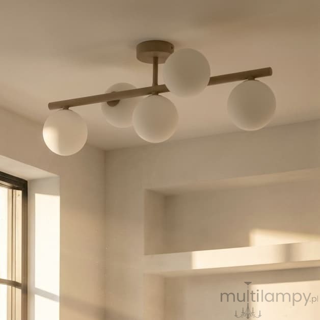 Ardi lampa sufitowa 5xG9 beżowa K-5857