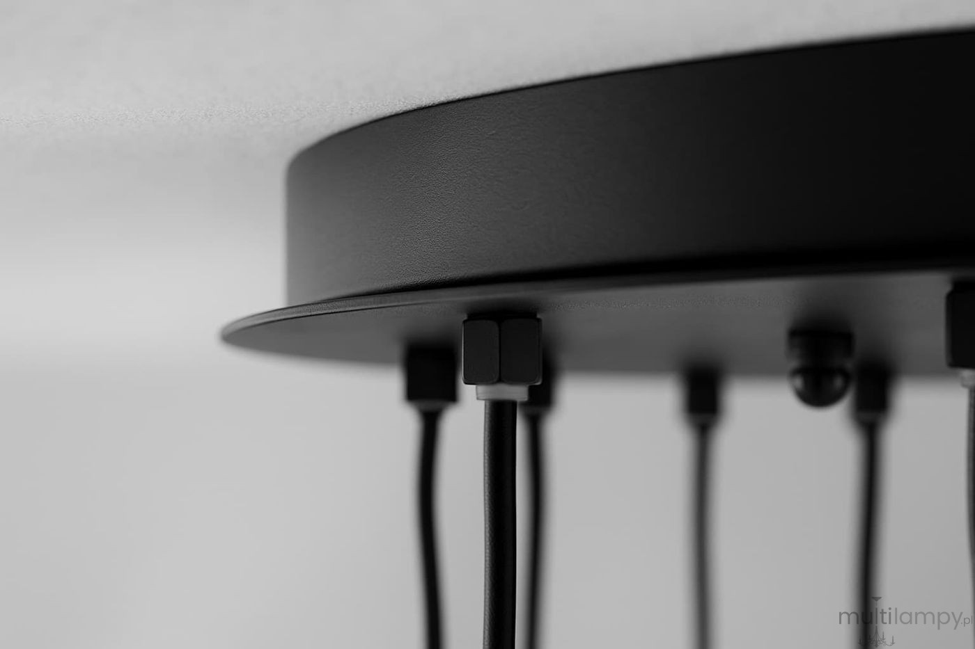 Lampa wisząca 20xE27 czarna KP-34
