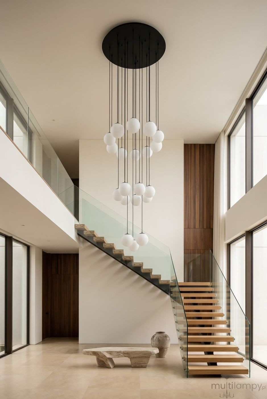 Lampa wisząca 20xE27 czarna KP-34