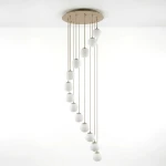 Lampa wisząca 13xE27 beżowa KP-35