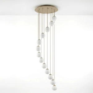Lampa wisząca 13xE27 beżowa KP-35
