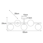 Lemo lampa sufitowa 5xG9 beżowa K-5858