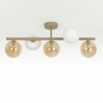 Lemo lampa sufitowa 5xG9 beżowa K-5858