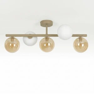 Lemo lampa sufitowa 5xG9 beżowa K-5858