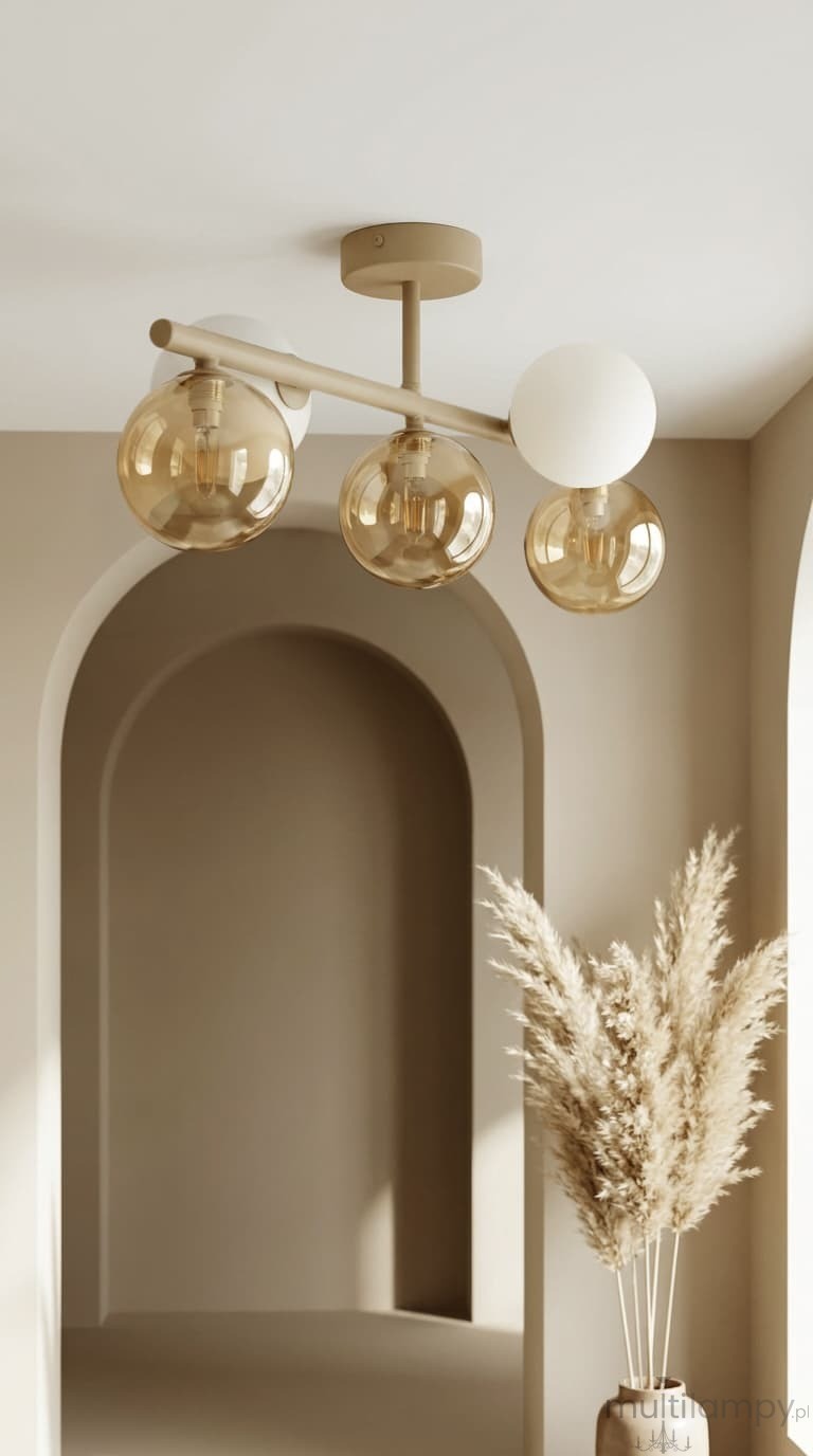 Lemo lampa sufitowa 5xG9 beżowa K-5858