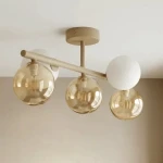 Lemo lampa sufitowa 5xG9 beżowa K-5858