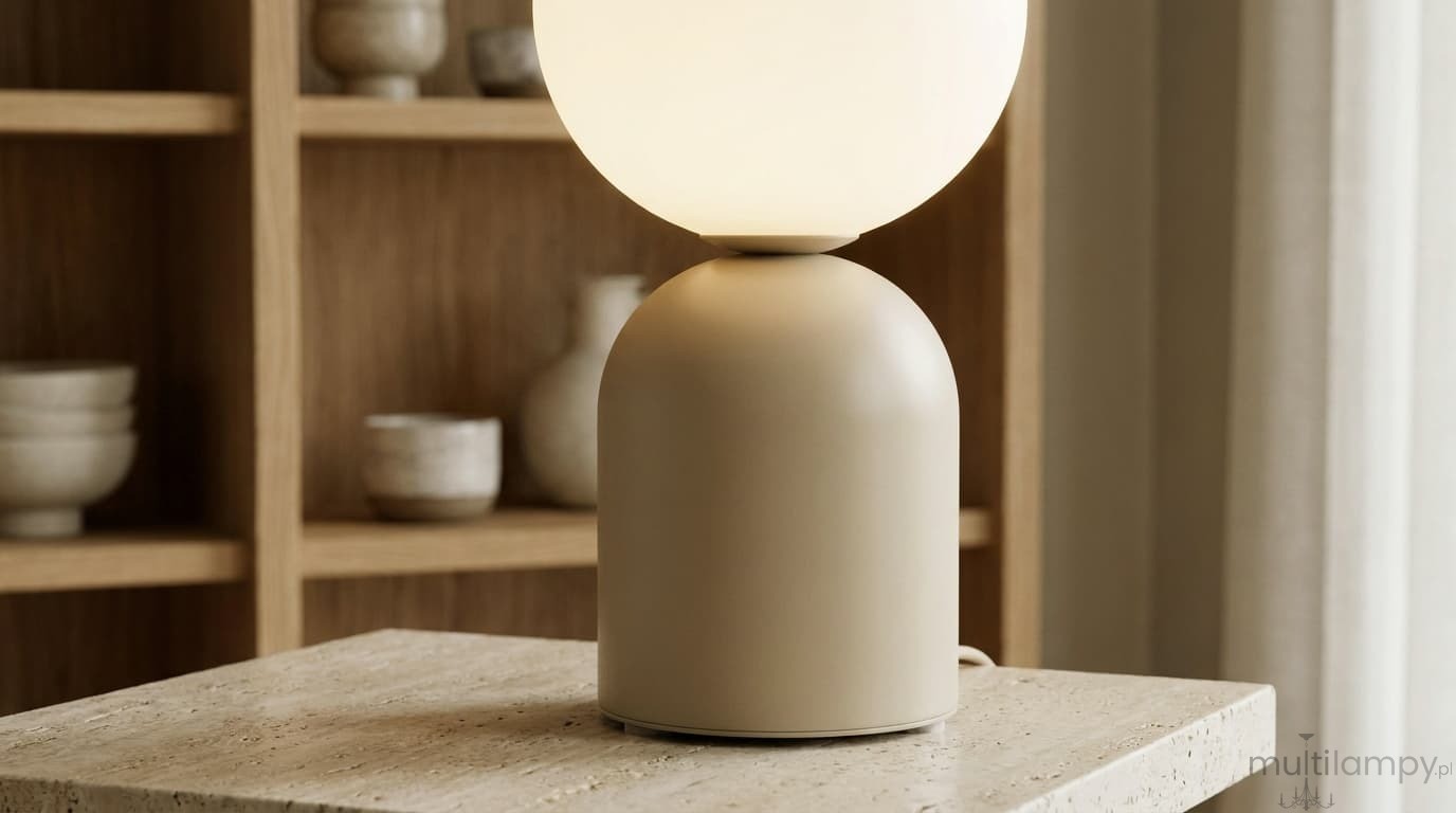 Koni lampka stołowa G9 beżowa K-5975