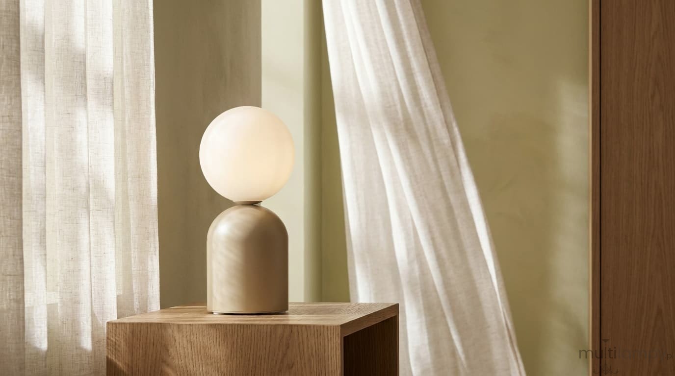Koni lampka stołowa G9 beżowa K-5975