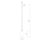 Malindi A lampa wisząca 1xE14 beżowa 12254