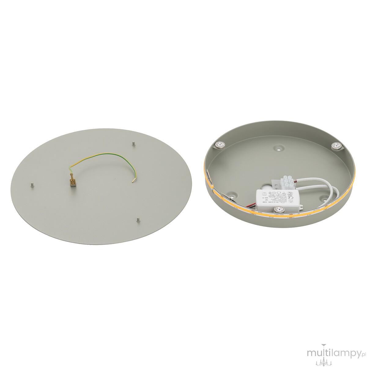 Ring M kinkiet LED 10W 3000K szałwia 12662