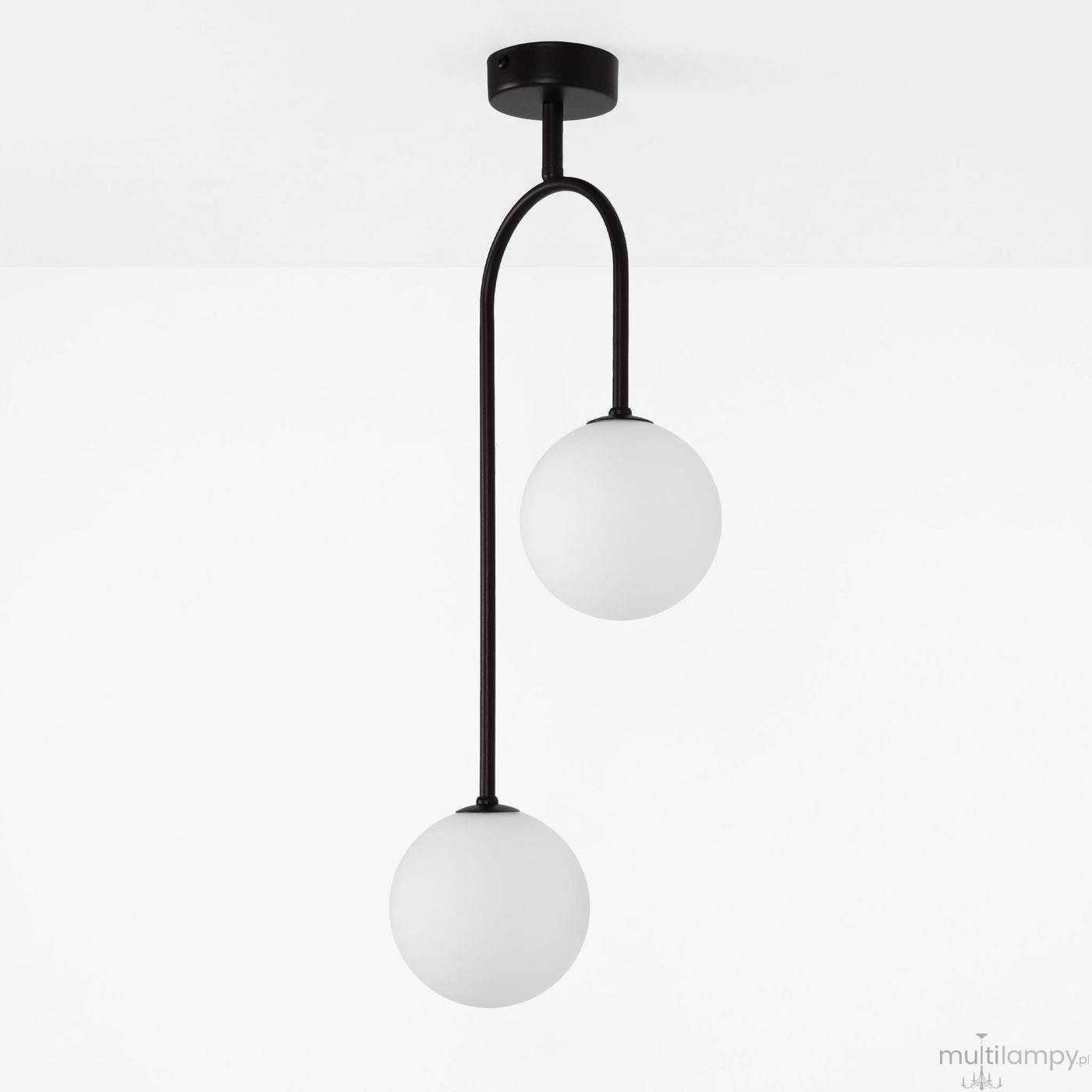 Sila lampa sufitowa 2xG9 czarna K-5990