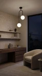 Sila lampa sufitowa 2xG9 czarna K-5990