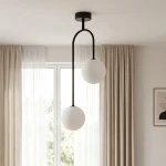 Sila lampa sufitowa 2xG9 czarna K-5990