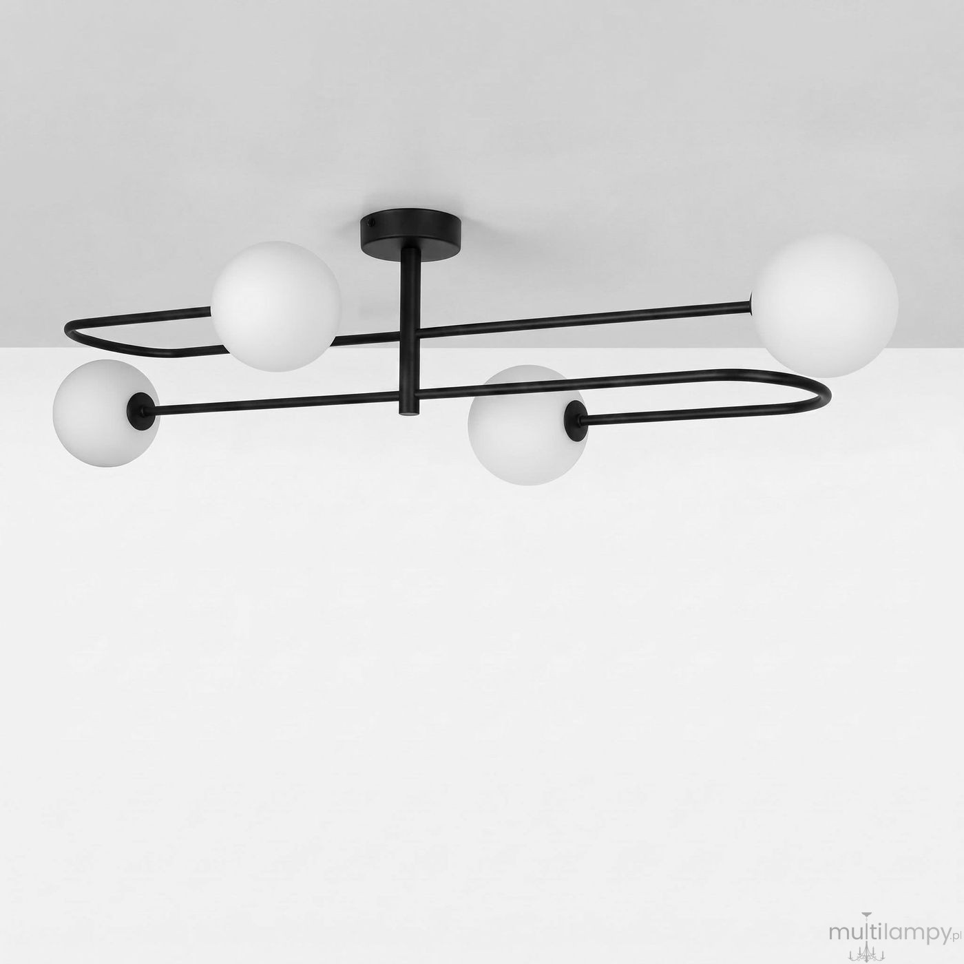 Sila lampa sufitowa 4xG9 czarna K-5991
