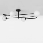 Sila lampa sufitowa 4xG9 czarna K-5991