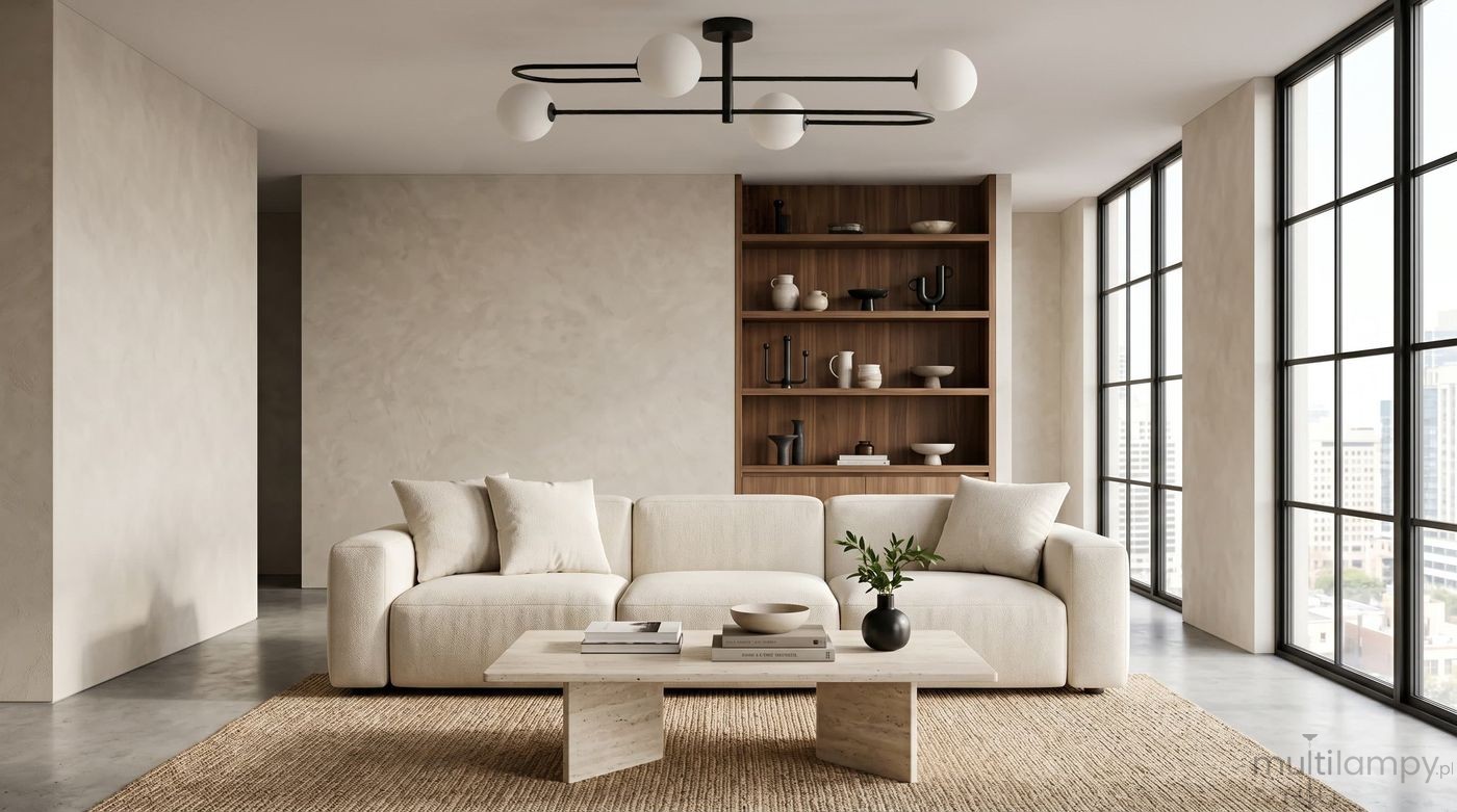 Sila lampa sufitowa 4xG9 czarna K-5991